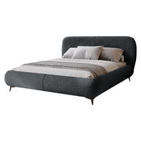 POLSTERBETT Moe - Dunkelgrau/Schwarz, Holz/Holzwerkstoff (140/200cm) - MIRJAN24