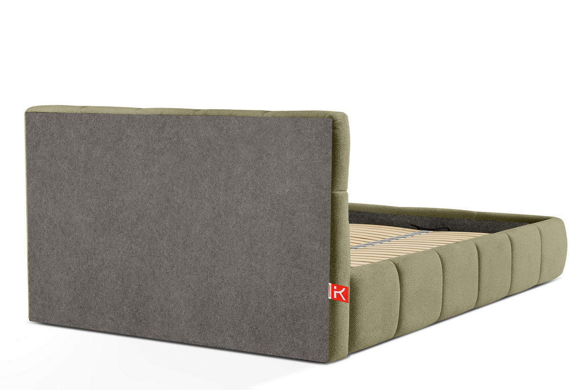 POLSTERBETT ALTOS, grün - Grün, Holz/Holzwerkstoff (160/200cm) - KONSIMO®