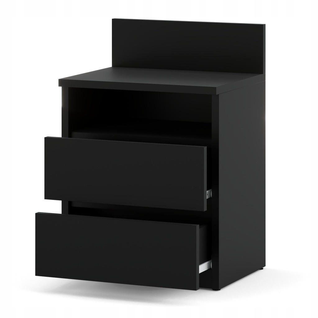 NACHTTISCH - schwarz - Schwarz, Holz (40/59/32cm) - Stiv Meble