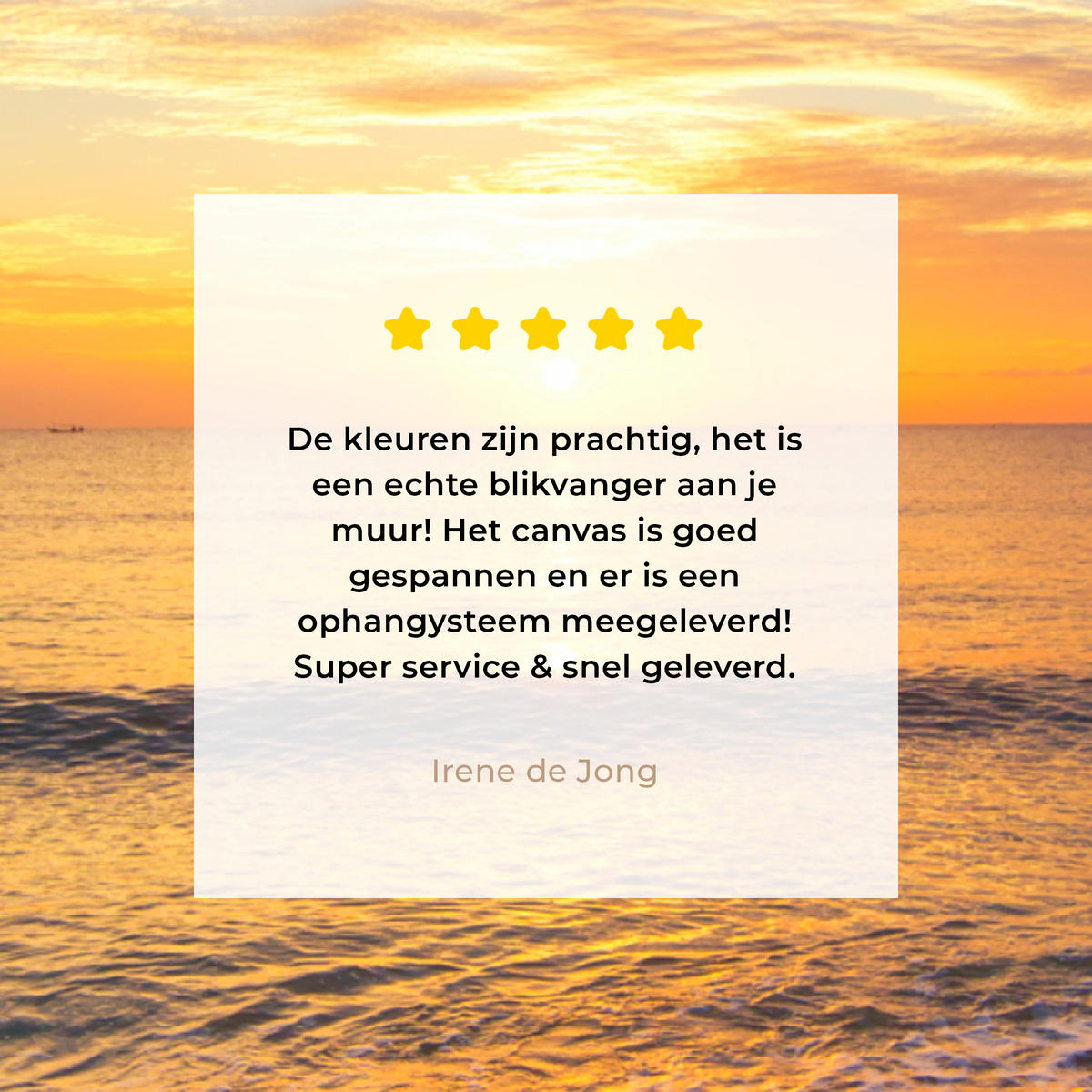 LEINWANDBILD Strand - Sonnenuntergang - Meer Wanddeko Schlafzimmer 60x90 cm - Gelb, Textil (60/90cm) - MuchoWow