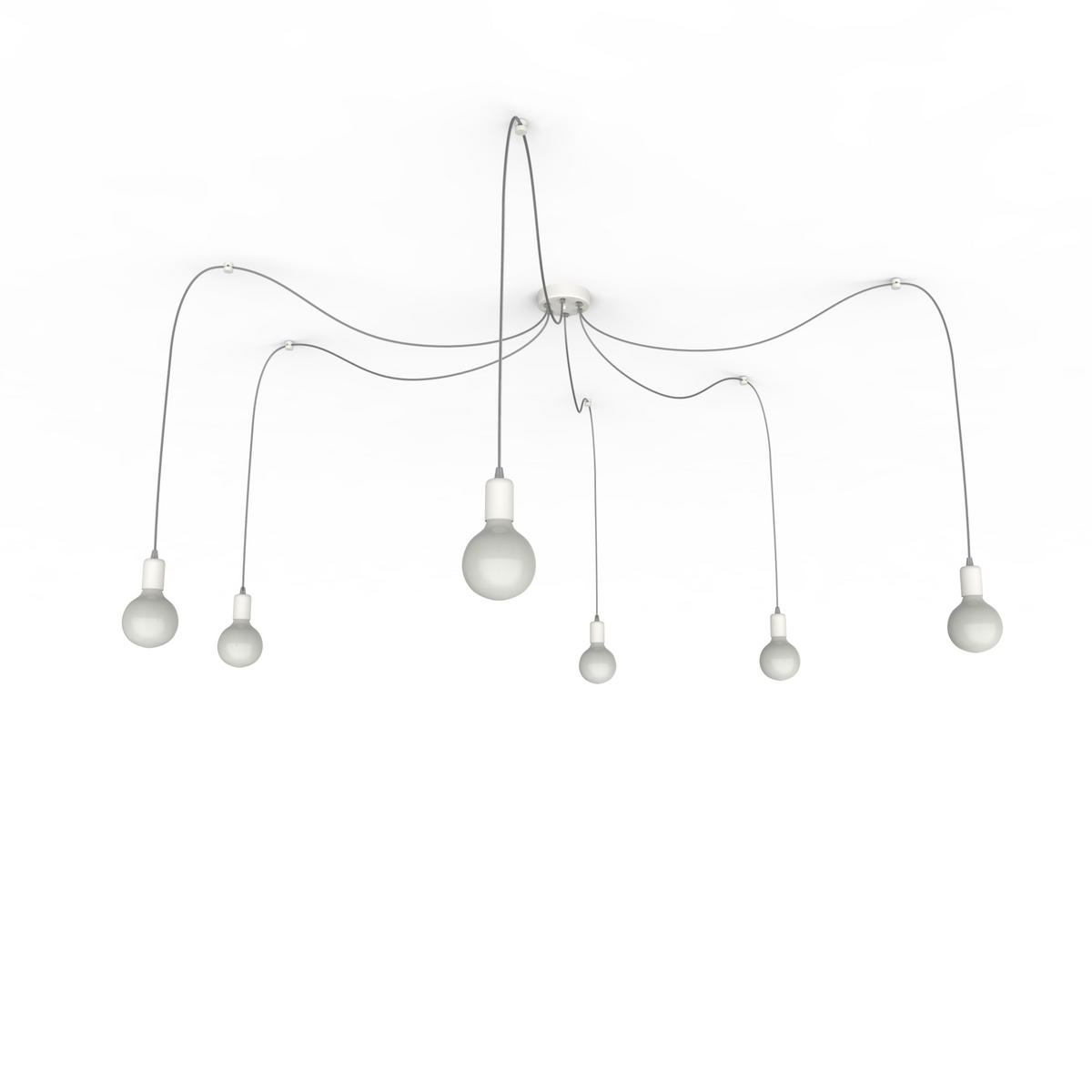 HÄNGELEUCHTE - Weiß, Metall (6/6/6cm) - Lumicom