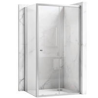 DUSCHKABINE Rea Primo Slide 130x90 Chrome - Chromfarben, Glas (130/90/190cm) - REA