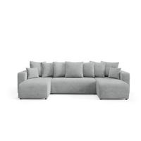 WOHNLANDSCHAFT mit Schlaffunktion Grau - Grau, Textil (318/88/145cm) - Furnisell