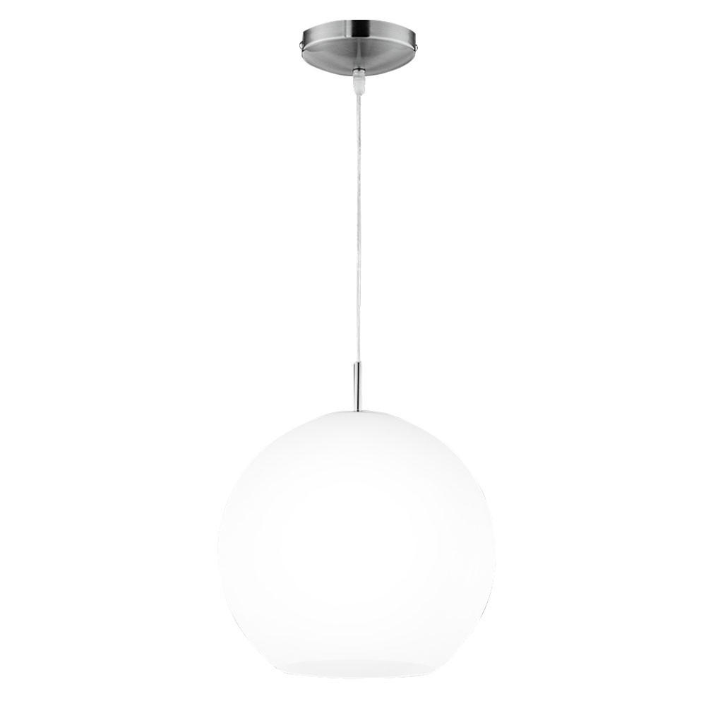 LED HÄNGELEUCHTE MOON Glas Weiß - Weiß, Glas (6/12/150cm)