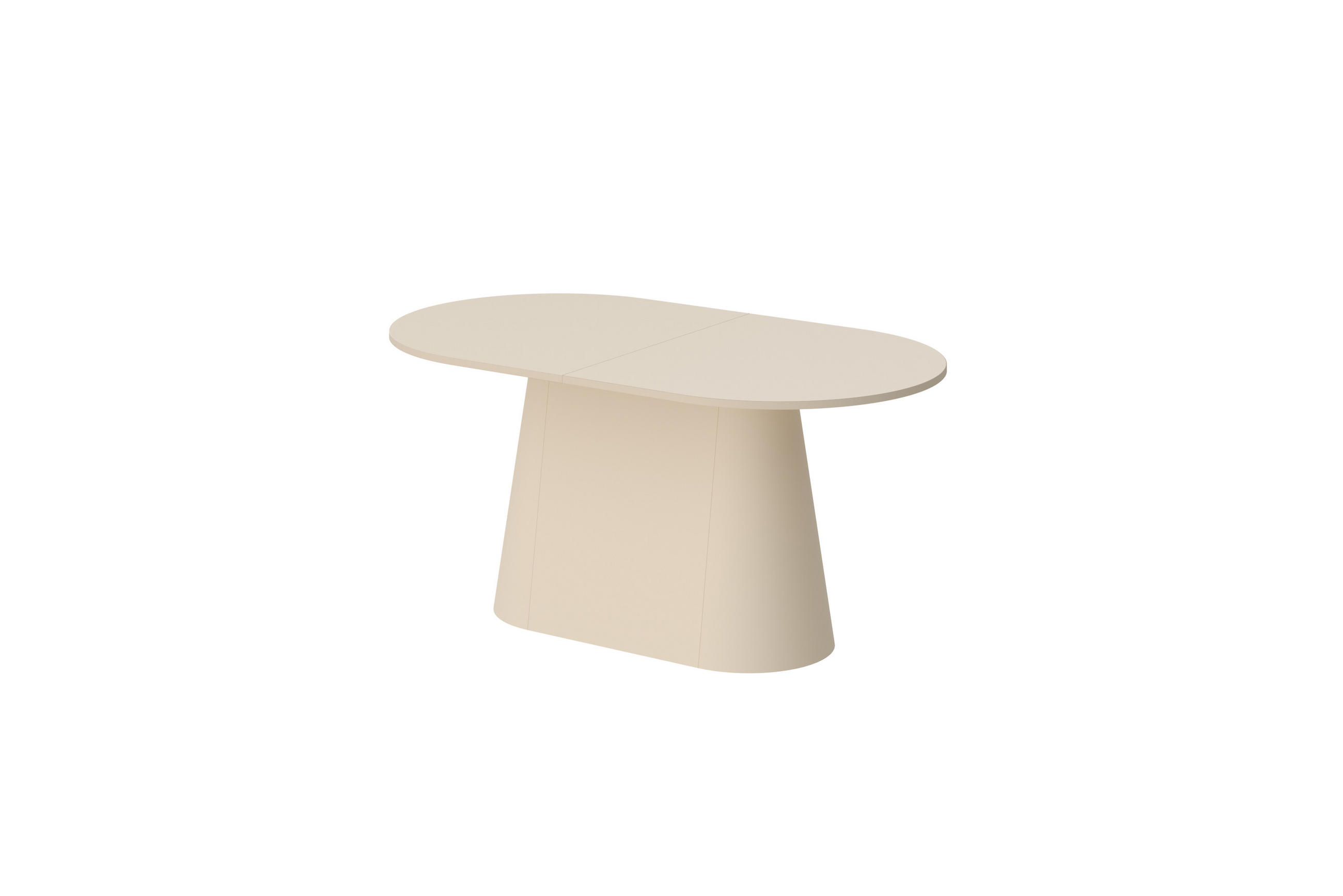 ESSTISCH oval Cappuccino matt ausziehbar 160-206 cm - Cappuccino, Holzwerkstoff (89/160/75cm) - designimpex