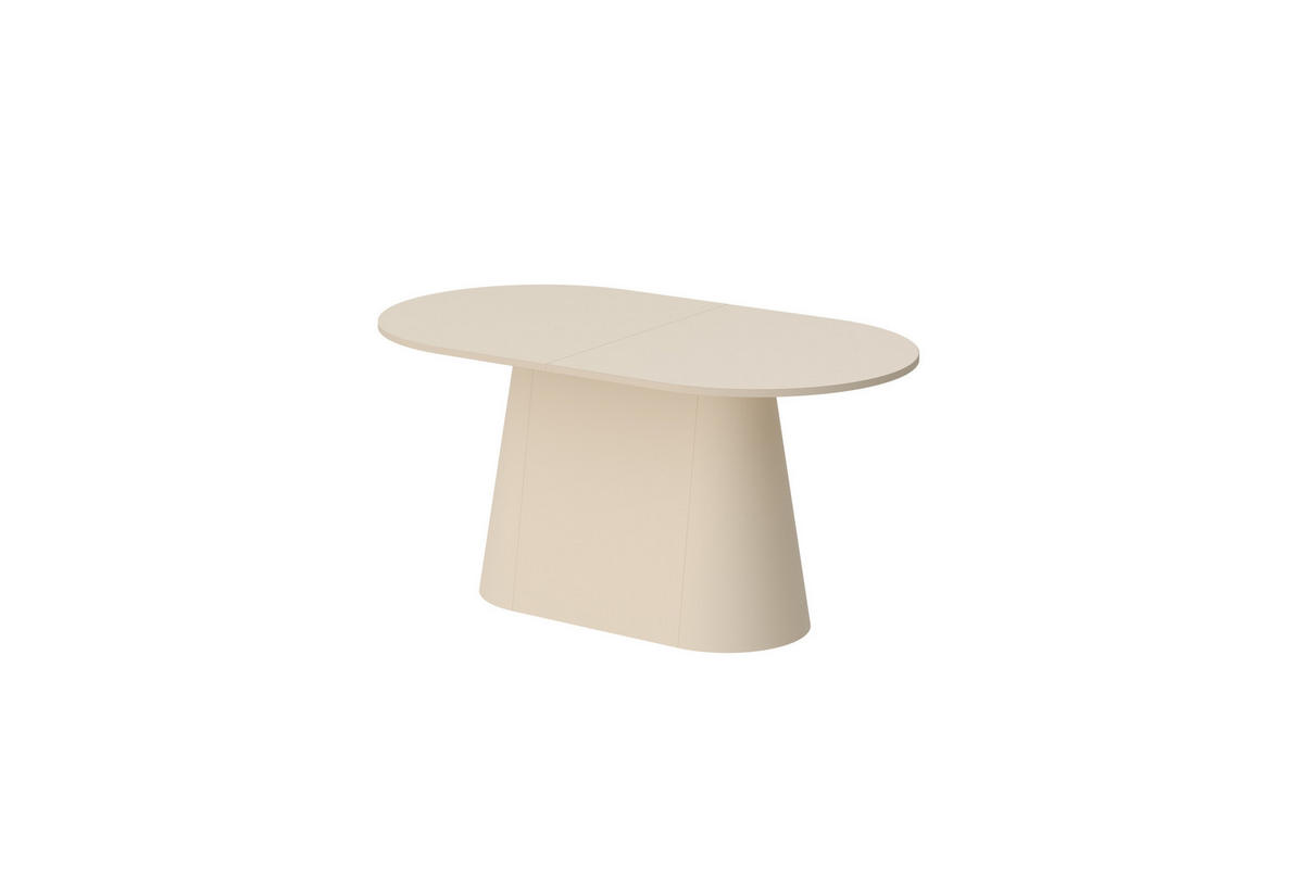ESSTISCH oval Cappuccino matt ausziehbar 160-206 cm - Cappuccino, Holzwerkstoff (89/160/75cm) - designimpex
