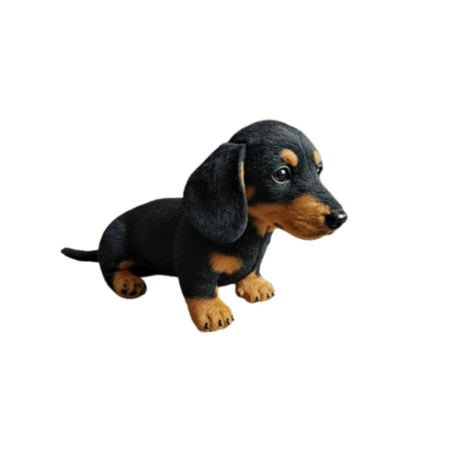 PLÜSCHTIER Hund 22 cm Schwarz - Multicolor, Textil (10/5cm)