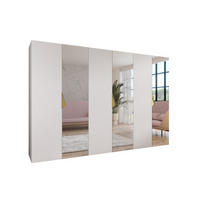 DREHTÜRENSCHRANK 202/300/52 6-türig - Goldfarben/Weiß, Holz/Metall (300/202/52cm) - Abiks Möbel