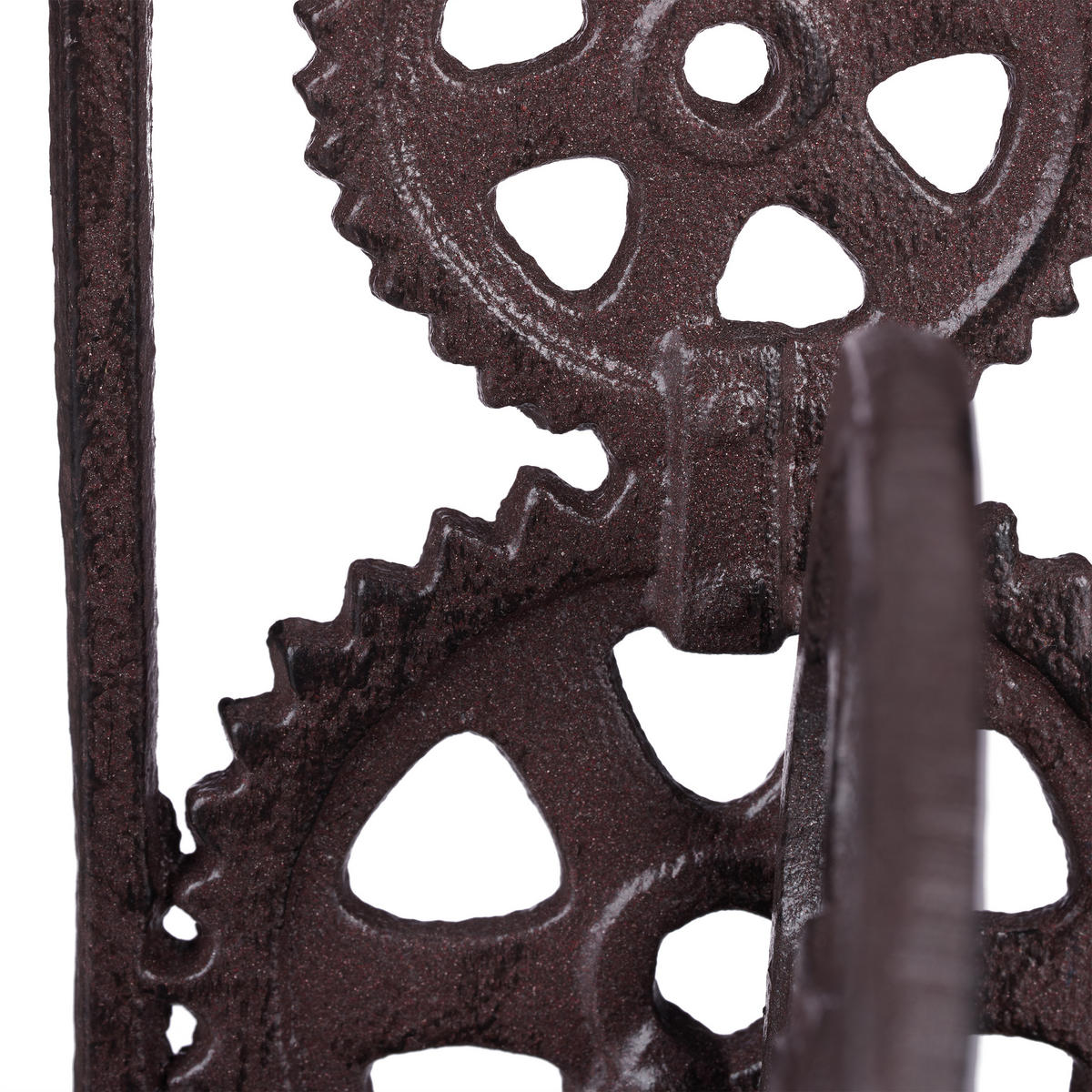 BUCHSTÜTZE - Dunkelbraun, Metall (13/16/10cm) - Relaxdays