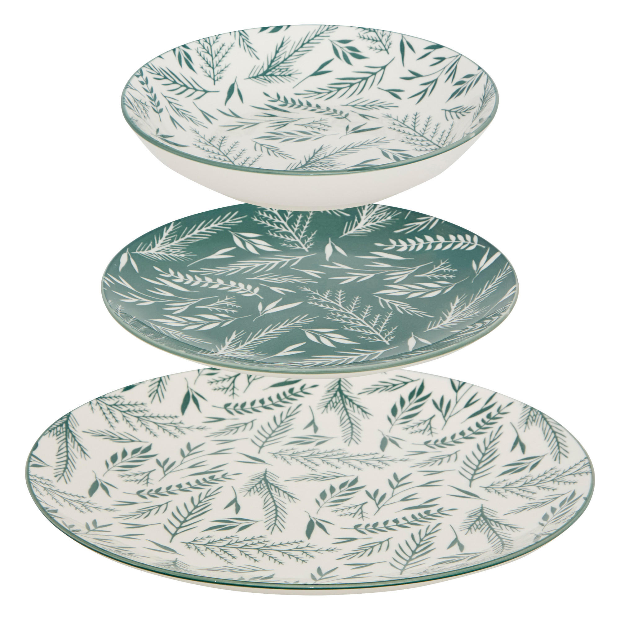 TAFELSERVICE für 4 Personen Agathe Grün - Grün, Keramik (26.5/2/26.5cm) - Secret de Gourmet