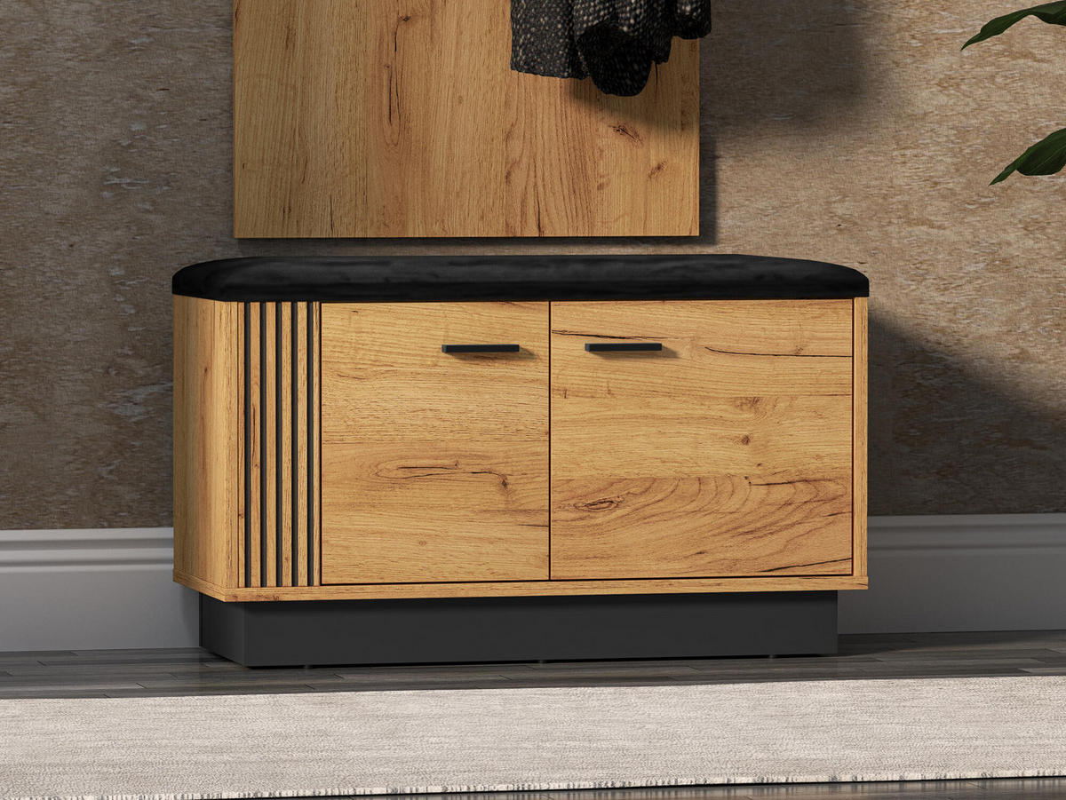 SCHUHSCHRANK VASCO Beige 80x34x49 cm - Beige, Holzwerkstoff (80/49/34cm) - FURNLUX