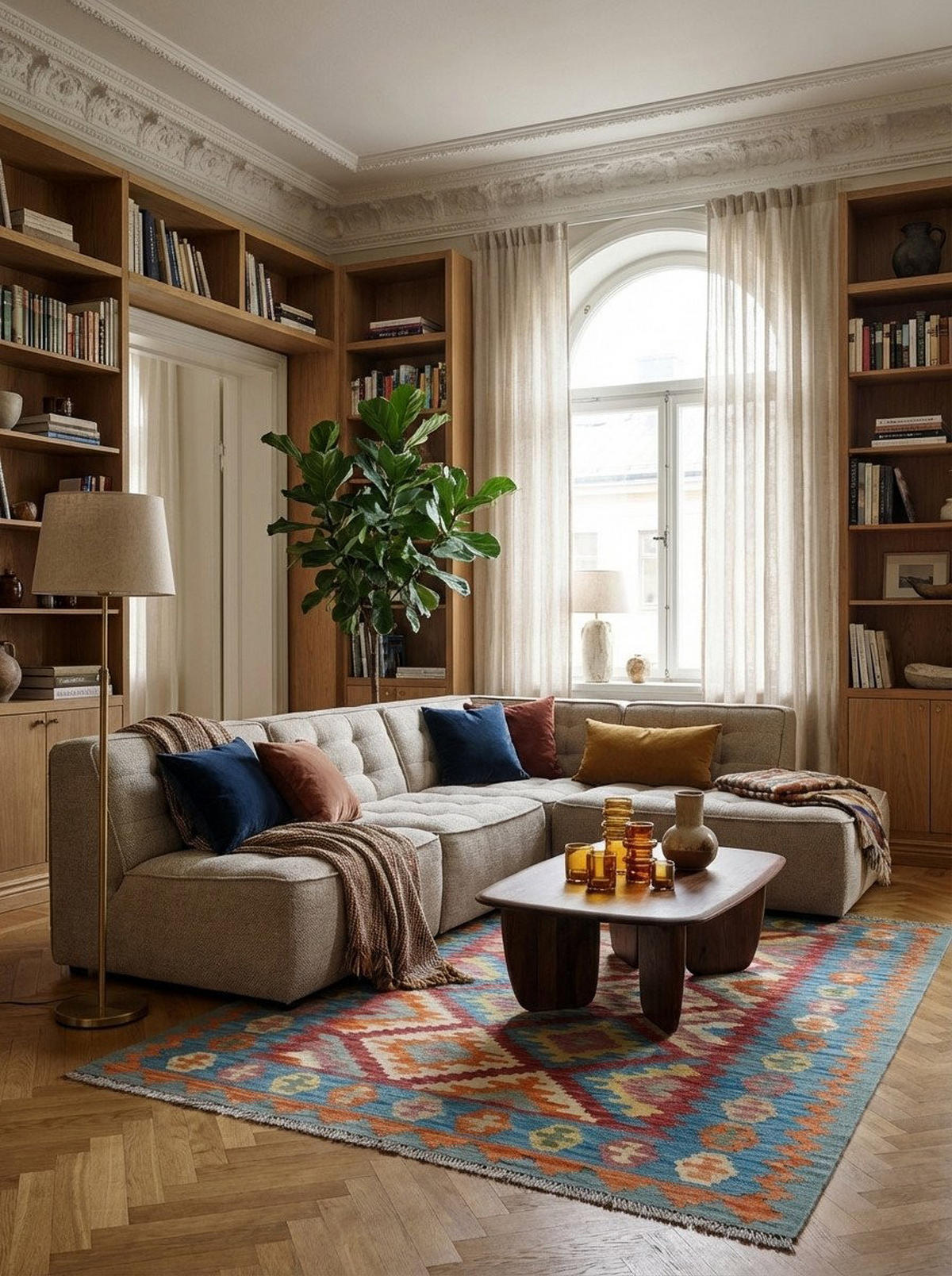 HANDWEBTEPPICH Kelim Gashgai Rot 184/130 cm Schurwolle - Rot, Textil (130/184cm) - Looma