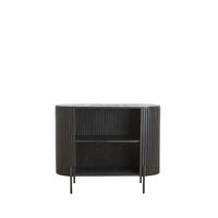 SCHRANK Dumosi Schwarz 100/40/80 cm - Schwarz, Holz (100/80/40cm) - Light & Living