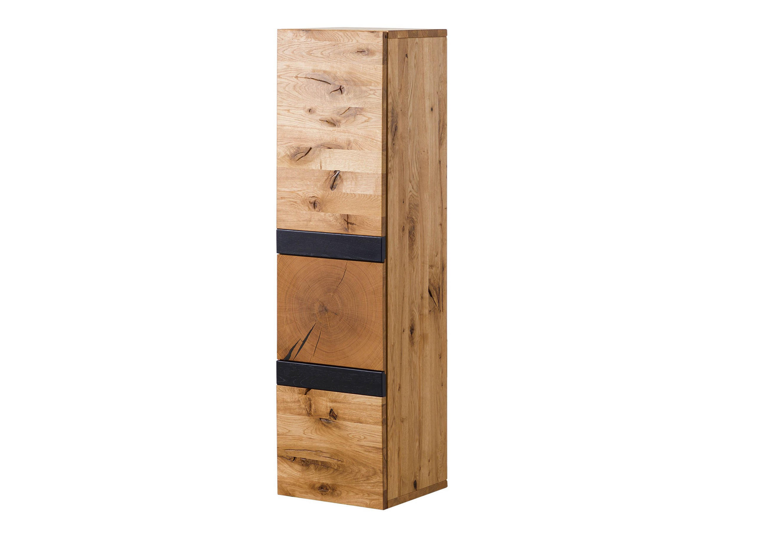 HÄNGESCHRANK Wildeiche 33x33,5x123 natur geölt/lackiert KITZBÜHEL #101 - Braun, Holz (33/123/34cm) - Massivmoebel24