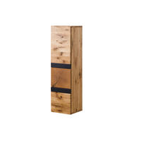 HÄNGESCHRANK Wildeiche 33x33,5x123 natur geölt/lackiert KITZBÜHEL #101 - Braun, Holz (33/123/34cm) - Massivmoebel24