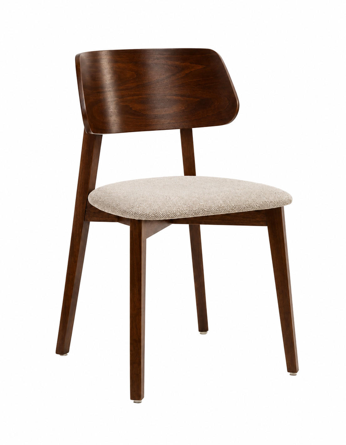 Margaret Hadas24 Stuhl Beige, Dunkelbraun 46x85x43 cm