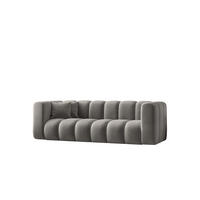COUCH Dreisitzer-Sofa Grand Modular Stoff Salvador Grau - Grau, Holz (230/70/91cm) - Kaiser Möbel