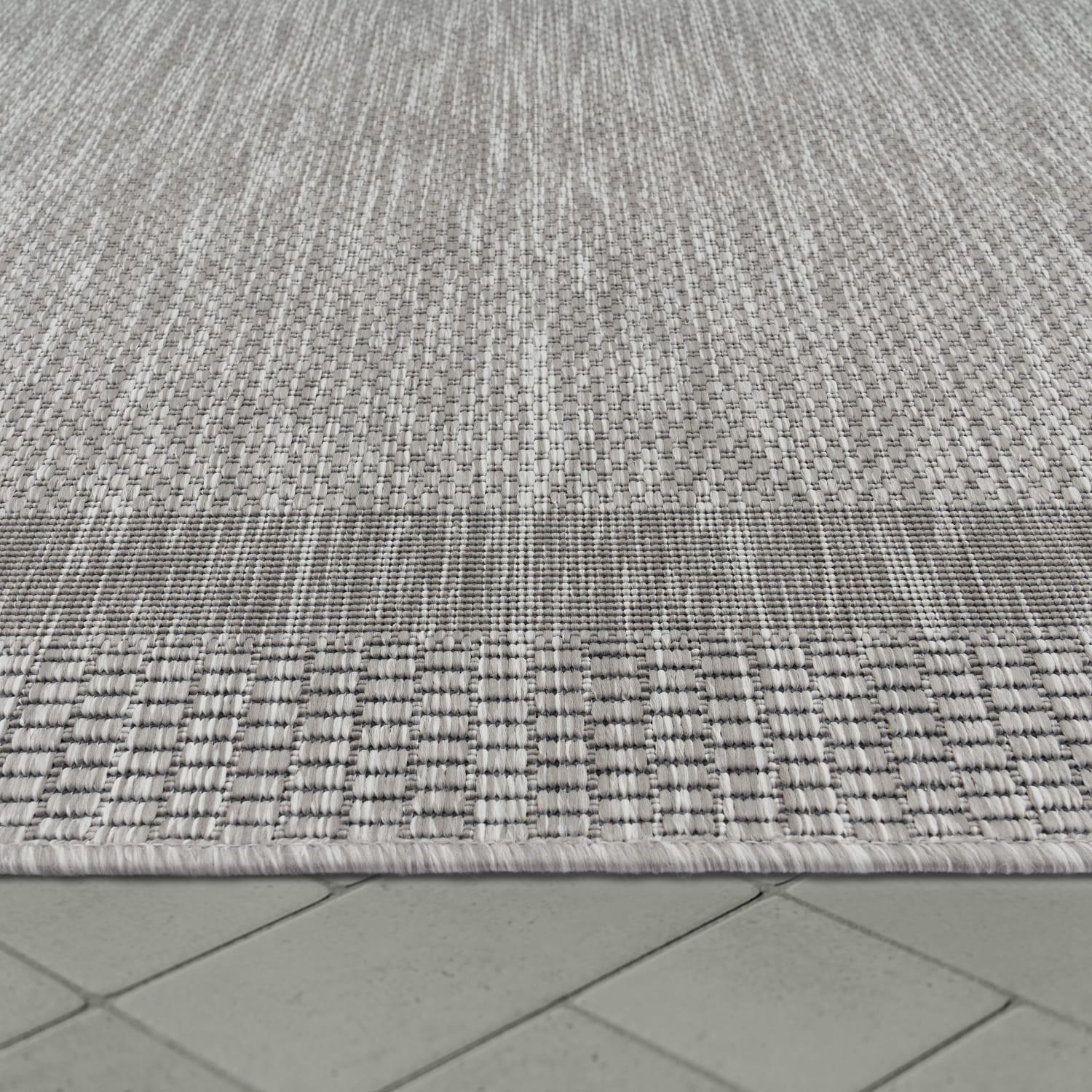 Thumbnail - Kadima Design Teppich, Grau, Textil, Rechteckig, 200x280 cm, pflegeleicht, Teppiche & Böden, Teppiche, Outdoorteppiche