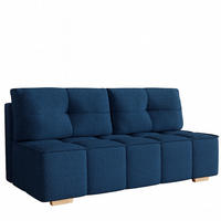 SCHLAFSOFA LORA, Sofa mit Schlaffunktion und Bettkasten, Farbe: Blau, Bouclé-Stoff - Blau, Textil (196/90/85cm) - Sepro Meble