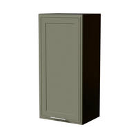 HÄNGESCHRANK Salo W4/45 Schwarz / Reed Green Matt 45 / 32,5 / 96cm - Schwarz/Grün, Holz/Holzwerkstoff (45/96/32.5cm) - Feldmann-Wohnen