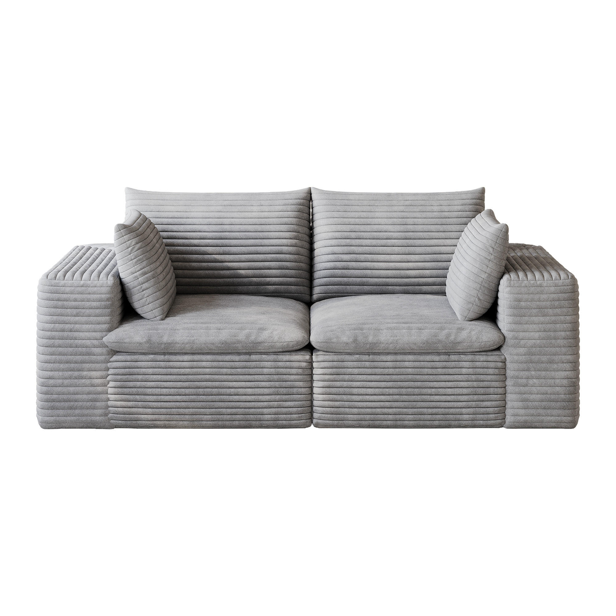 ComfortXL 2-Sitzer-Sofa Grau 90x60x180 cm