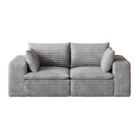 2-SITZER-SOFA DE-34773 mit abnehmbare Polsterung Grau - Grau, Textil (90/60/180cm) - ComfortXL