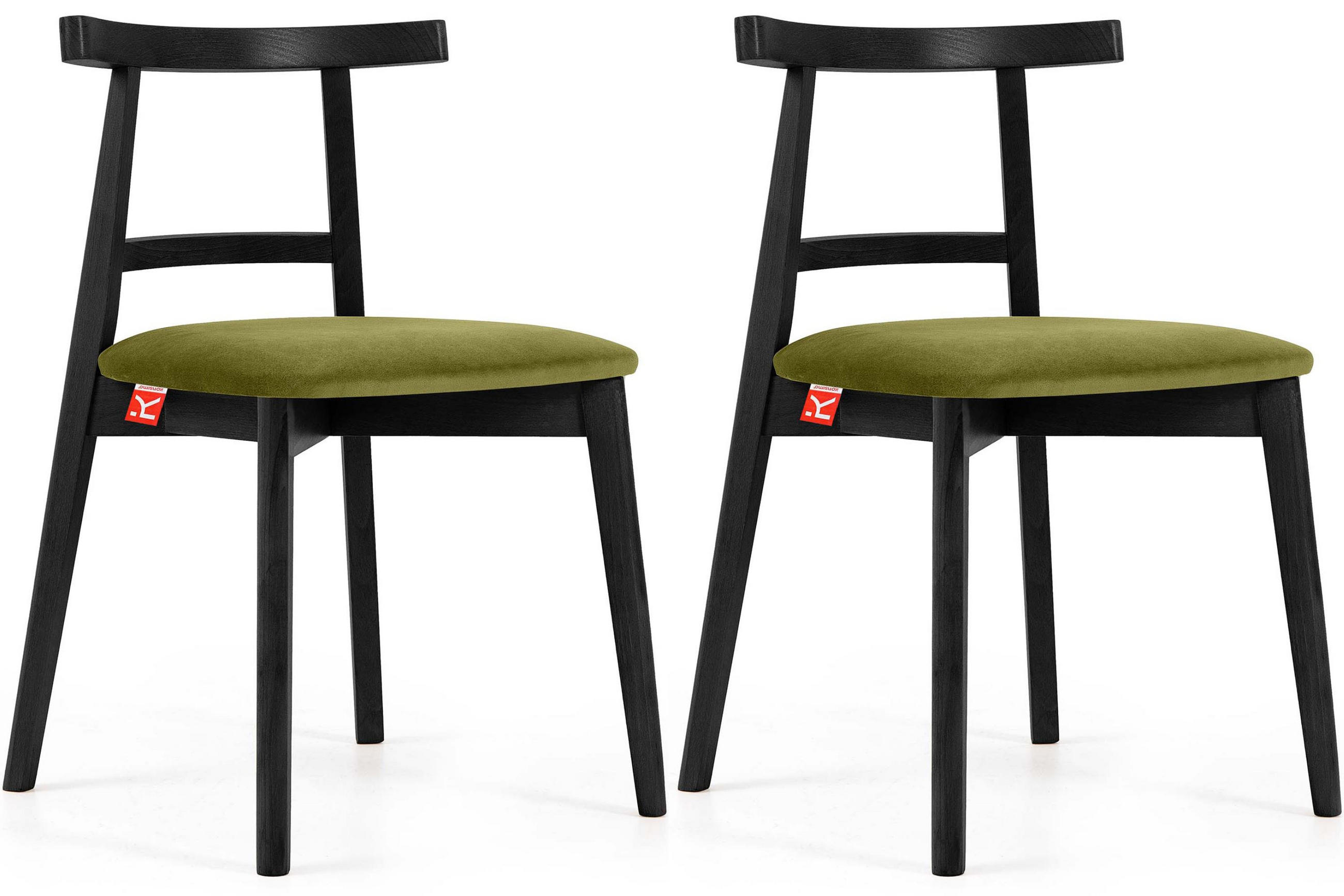 Konsimo® Esstischstühle Olivgrün, Schwarz 47x76x45 cm