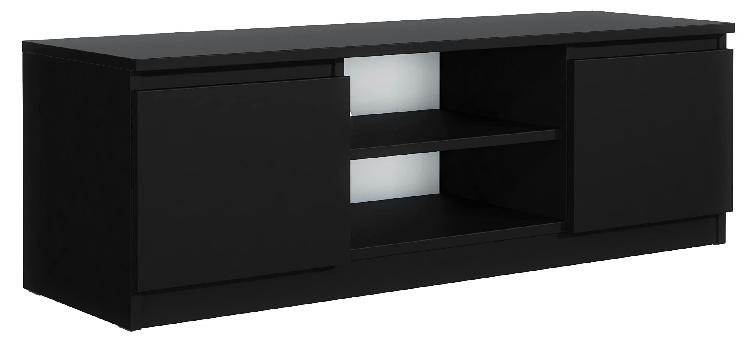 TVSCHRANK 120 cm Schwarz 120x39x38,5 cm - Schwarz, Holzwerkstoff (120/39/38.5cm) - Mobelsta