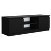 TVSCHRANK 120 cm Schwarz 120x39x38,5 cm - Schwarz, Holzwerkstoff (120/39/38.5cm) - Mobelsta