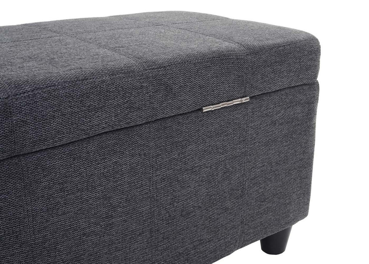 AUFBEWAHRUNGS-TRUHE Lars 45x114x45cm Stoff/Textil Dunkelgrau - Dunkelgrau, Textil (114/45/45cm) - BERLINLODGE