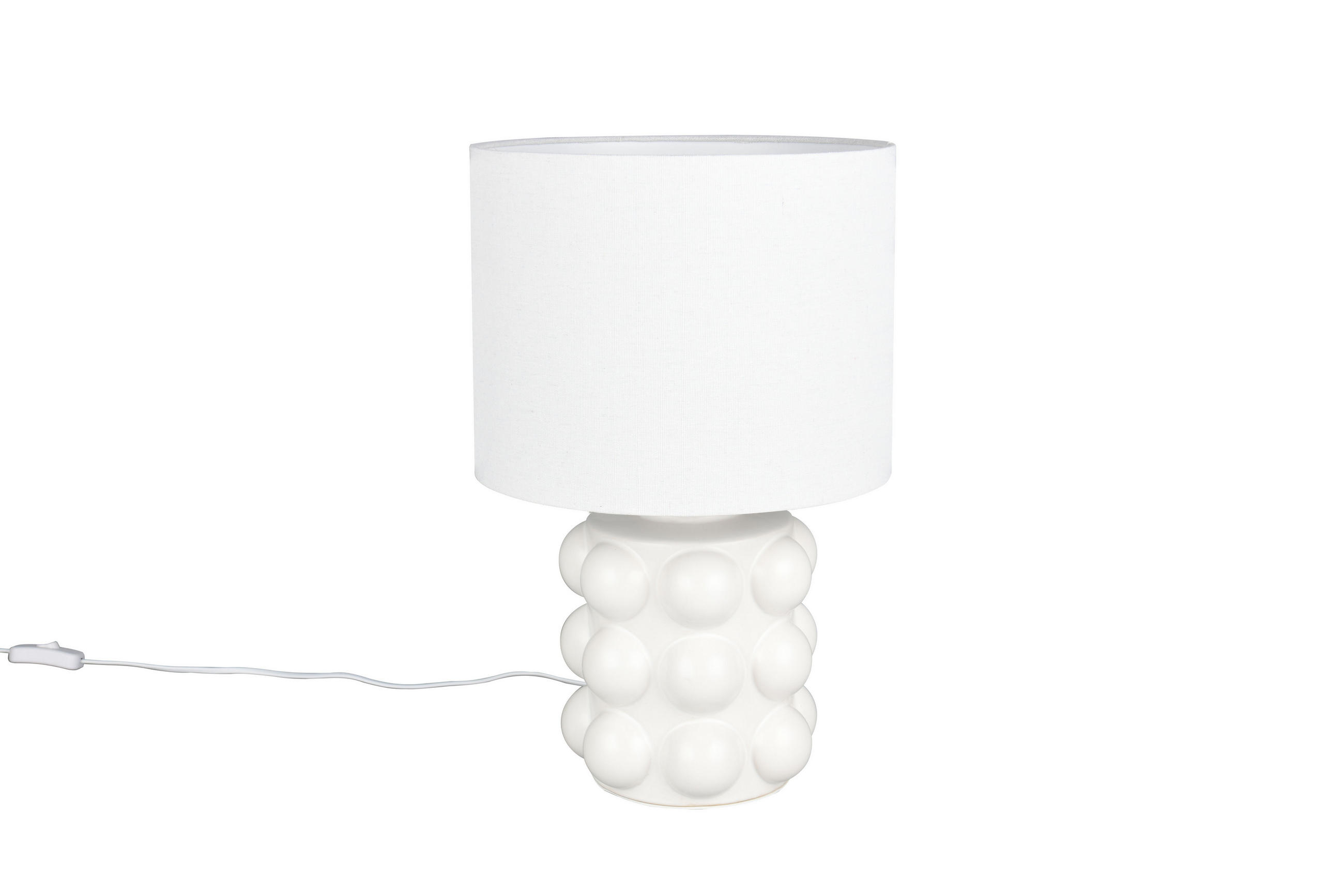 TISCHLAMPE KATE - Weiß - 30/30/47 cm - Weiß, Keramik (30/30/47cm) - Trio Leuchten