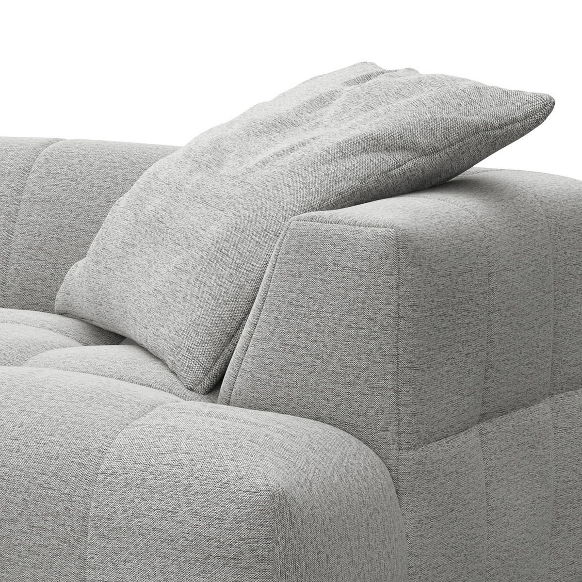 BIGSOFA - Hellgrau, Holz/Kunststoff (272/70/126cm) - home24