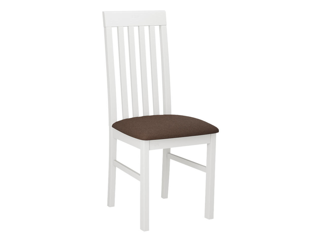STUHL Nilo I, Holzfarbe: Weiß - Weiß/Braun, Holz (43/96/48cm) - MIRJAN24