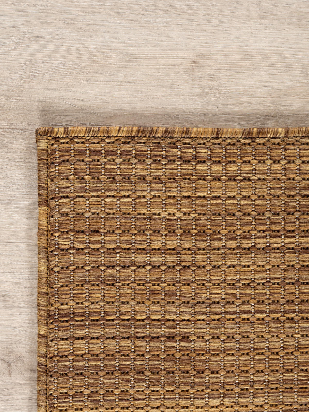 TEPPICH Flachgewebe, Outdoor, Fußbodenheizung-geeignet, VIGOLENO in Ockerbraun, 280 x 370 cm - Braun, Textil (280/370cm) - KADIMA DESIGN