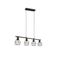 PENDELLEUCHTE Industrial, Schwarz 75cm hängend Küchentisch - Schwarz, Metall (12/75/150cm) - meineWunschleuchte
