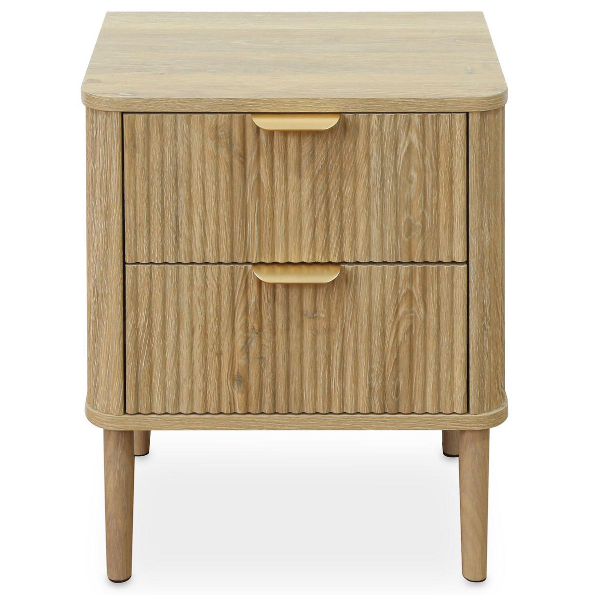 NACHTTISCH ALMA Eiche - Eichefarben, Holzwerkstoff (39/51/30cm) - IDIMEX