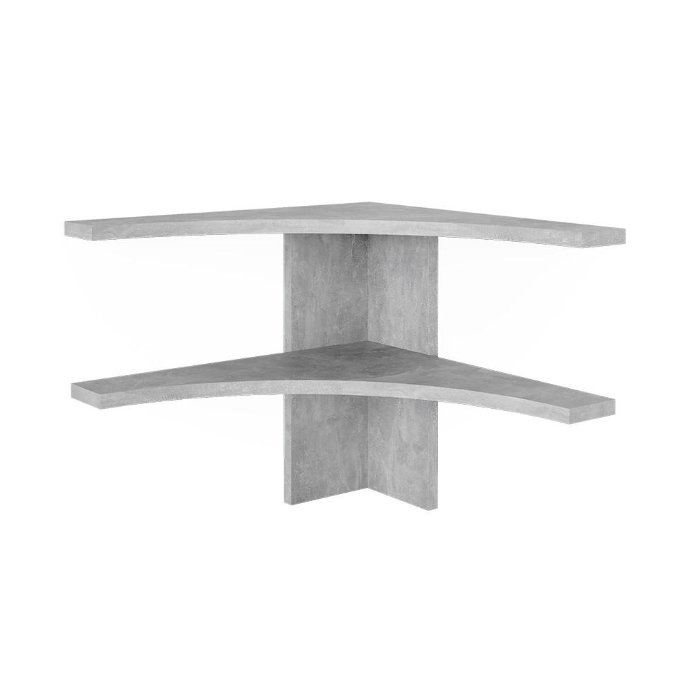 ECKREGAL Roman Beton 43.5 x 37 cm - Grau, Holzwerkstoff (43.5/37/43.5cm) - Vicco
