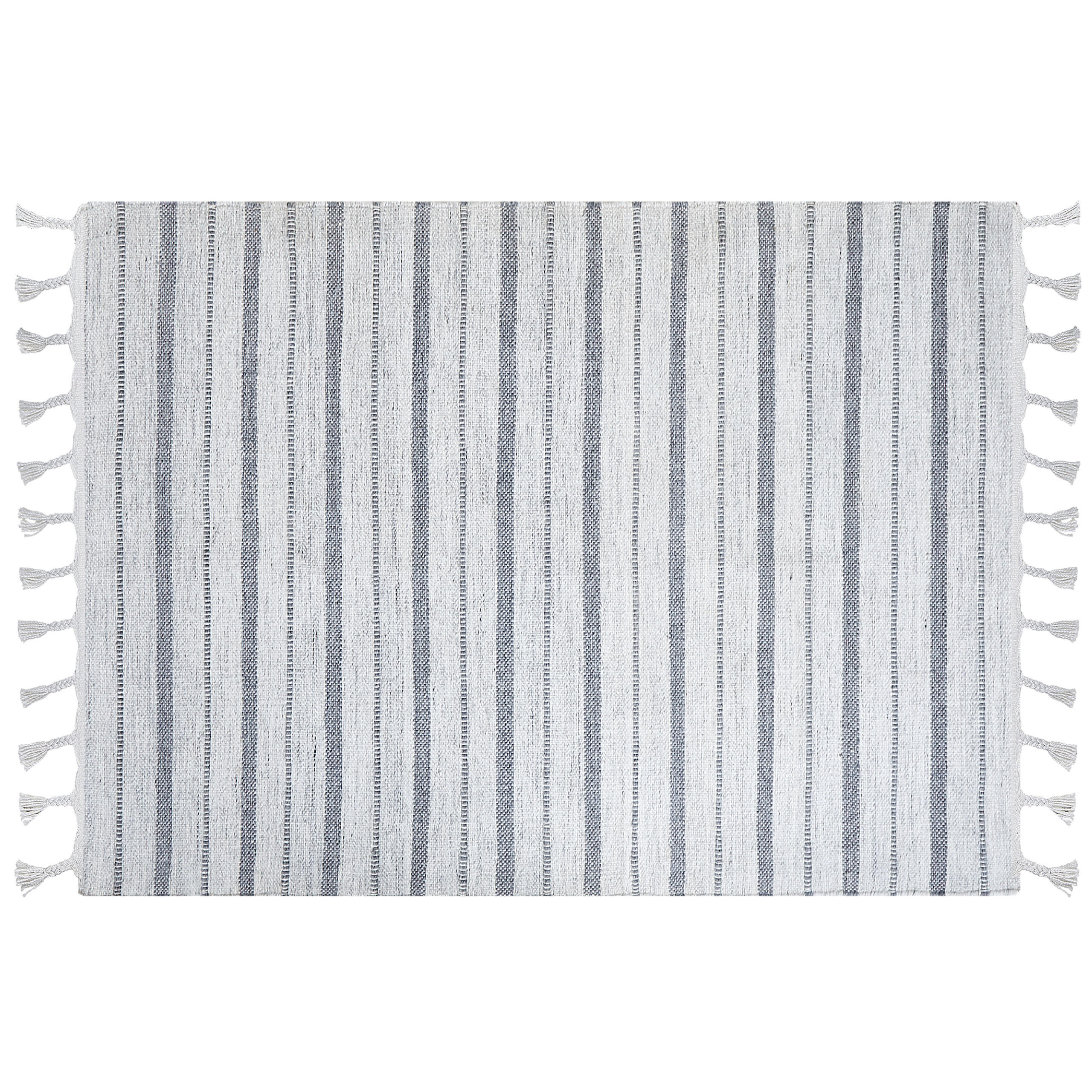 OUTDOOR-TEPPICH Bademli 200/140 cm - Weiß, Kunststoff (140/200cm) - Beliani