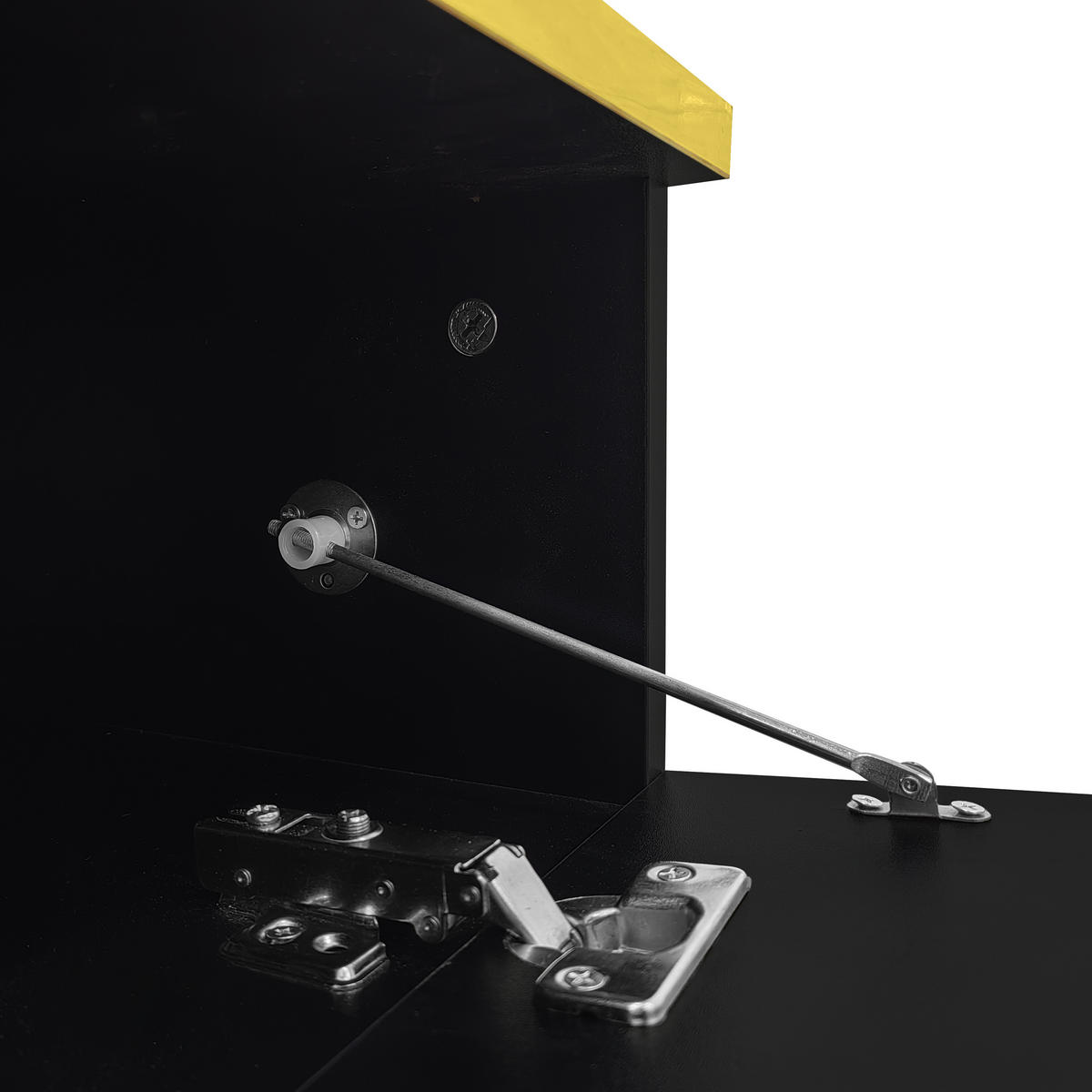 COUCHTISCH DE-149 Hochglanz Schwarz - Schwarz, Holzwerkstoff (50/100/33cm) - ComfortXL