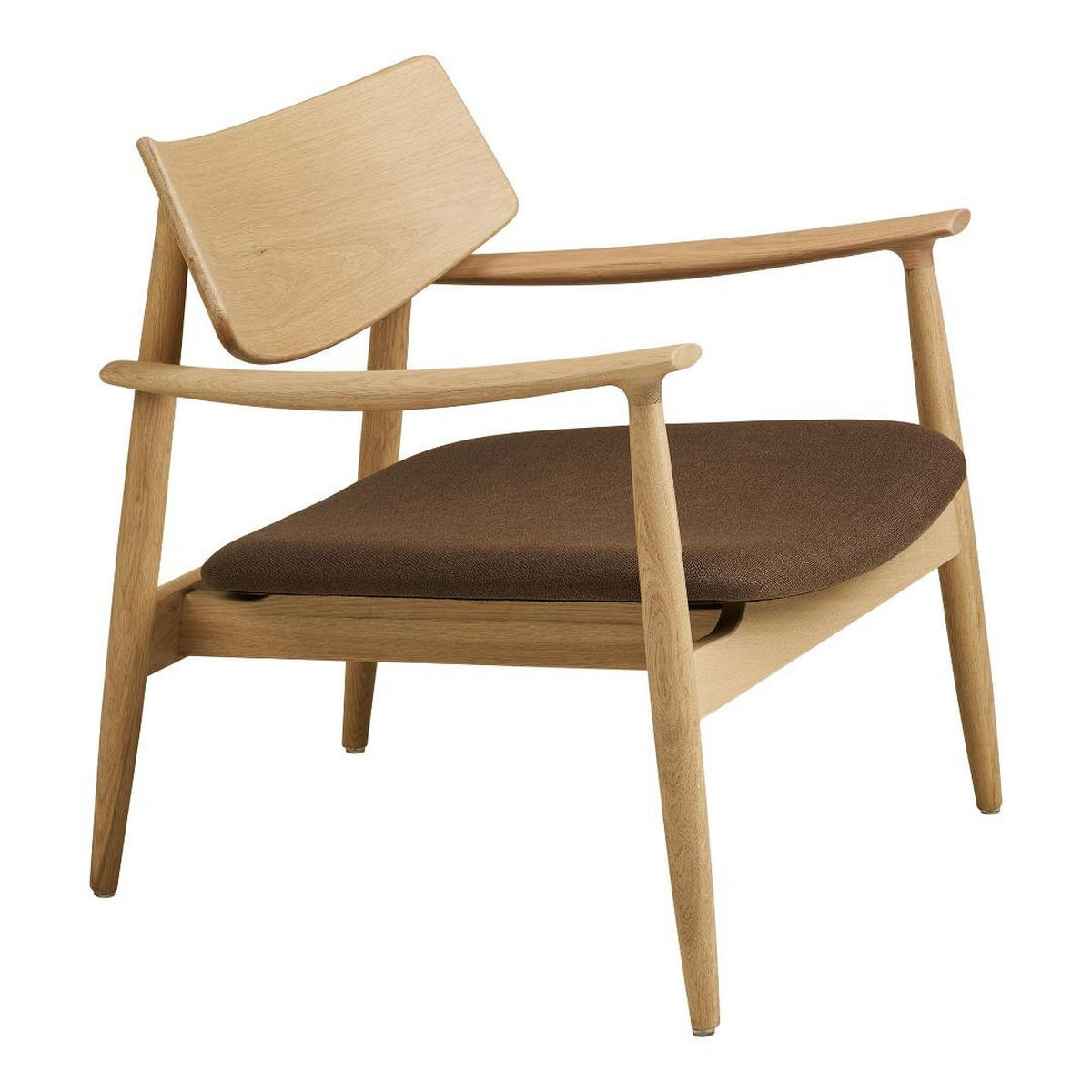 FÅTÖLJ Gina 68 x 68 x 72 cm – ekfärgad - Ekfärgad, Trä/Textil (68/72/68cm) - ebuy24