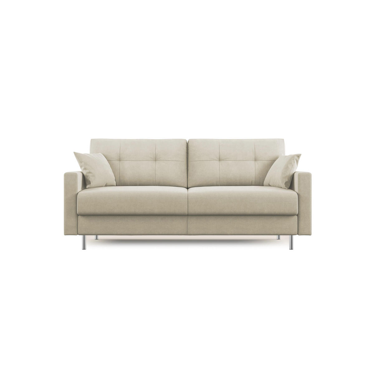 SCHLAFSOFA Megan - Creme, Textil (168/97/96cm) - Divani.store