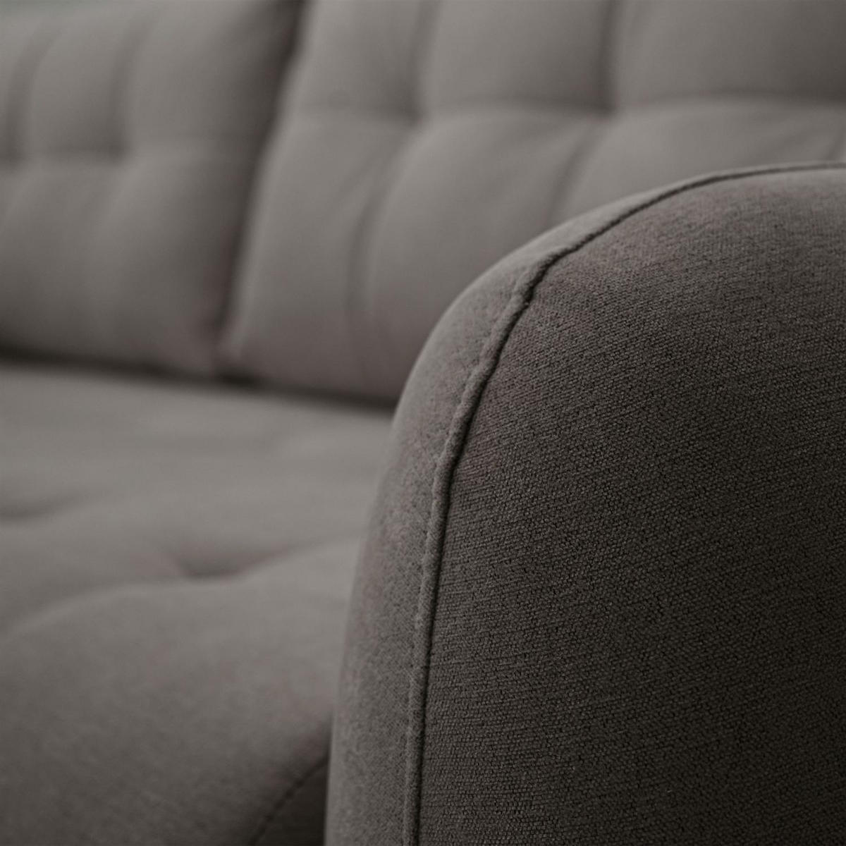 SOFA OMEGA Zweisitzer mit Schlaffunktion, Rosa 21 - Braun, Textil (252/92/105cm) - Lookway