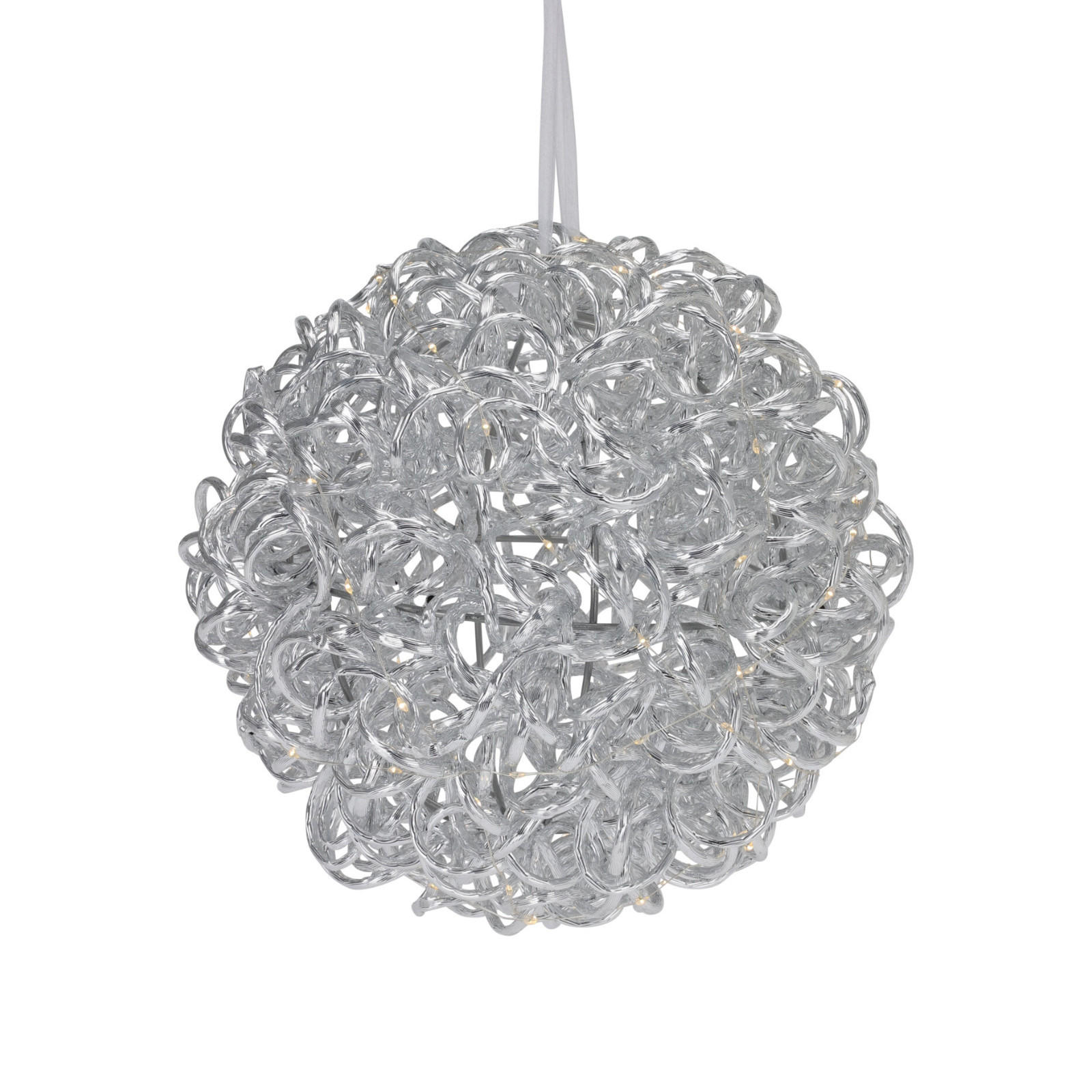 AUSSENDEKORATION Kugel 30 cm - Weiß, Metall (30/30/30cm) - Home Styling Collection