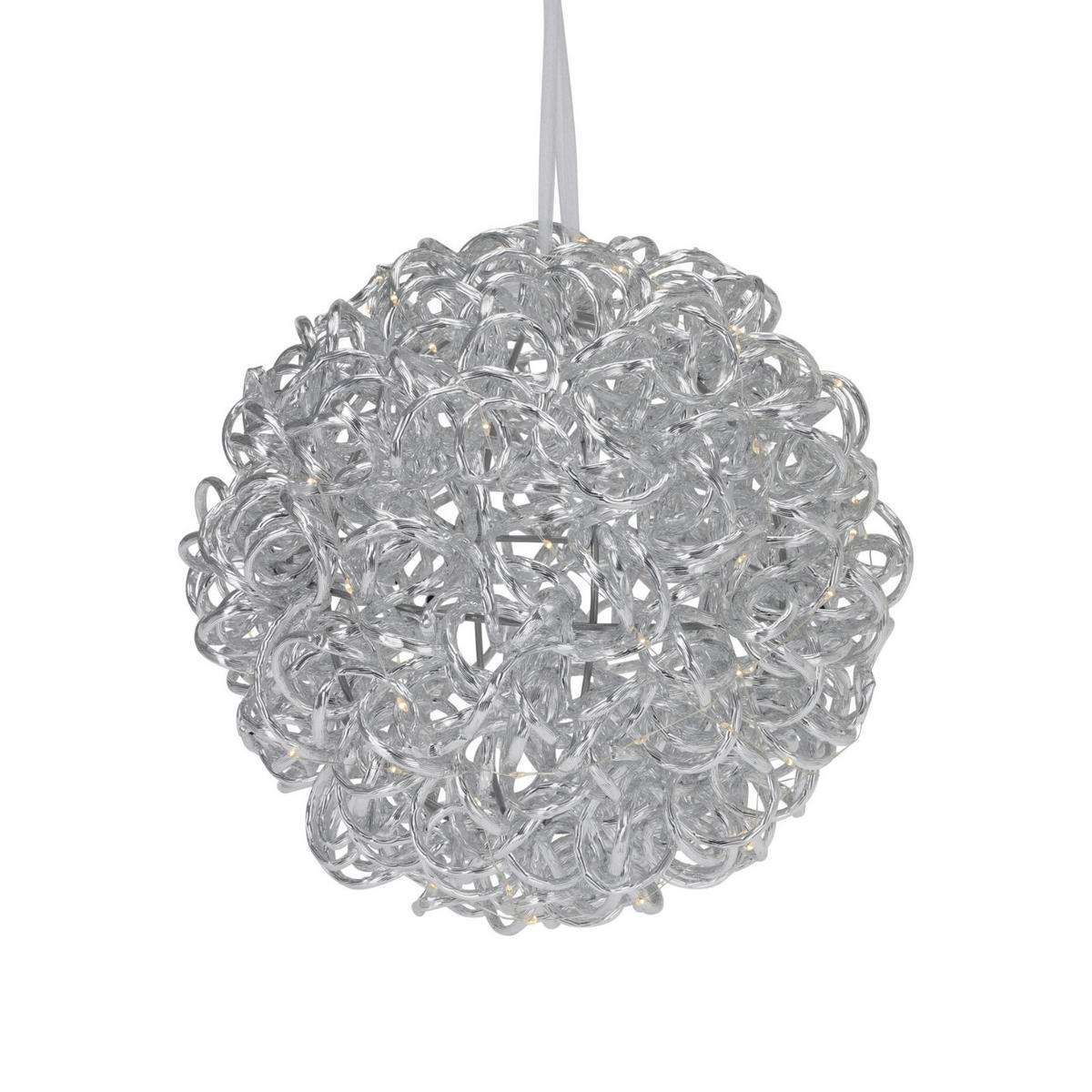 AUSSENDEKORATION Kugel 30 cm - Weiß, Metall (30/30/30cm) - Home Styling Collection