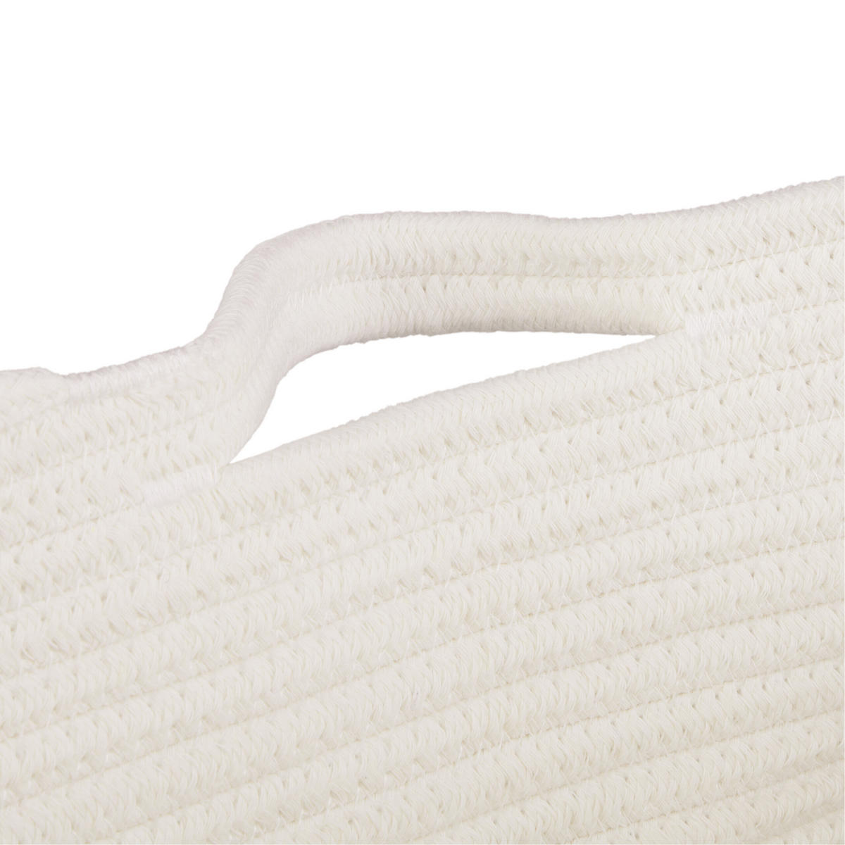 AUFBEWAHRUNGSKORB Weiß Schwarz Baumwolle Katzenmotiv - Weiß, Textil (35/35cm) - Relaxdays