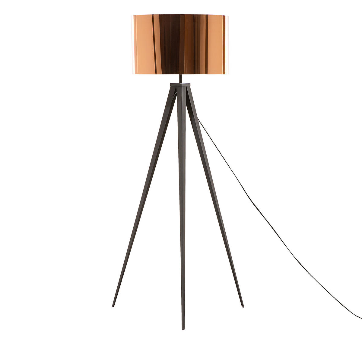 STEHLAMPE Stiletto 50/50/156 cm - Kupferfarben, Metall (50/50/156cm) - Beliani