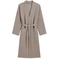 BADEMANTEL. Waffel. Bio-Baumwolle. Beige - Beige, Textil (Lnull) - SOWL