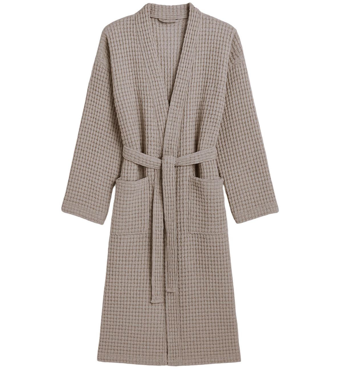 BADEMANTEL. Waffel. Bio-Baumwolle. Beige - Beige, Textil (Lnull) - SOWL
