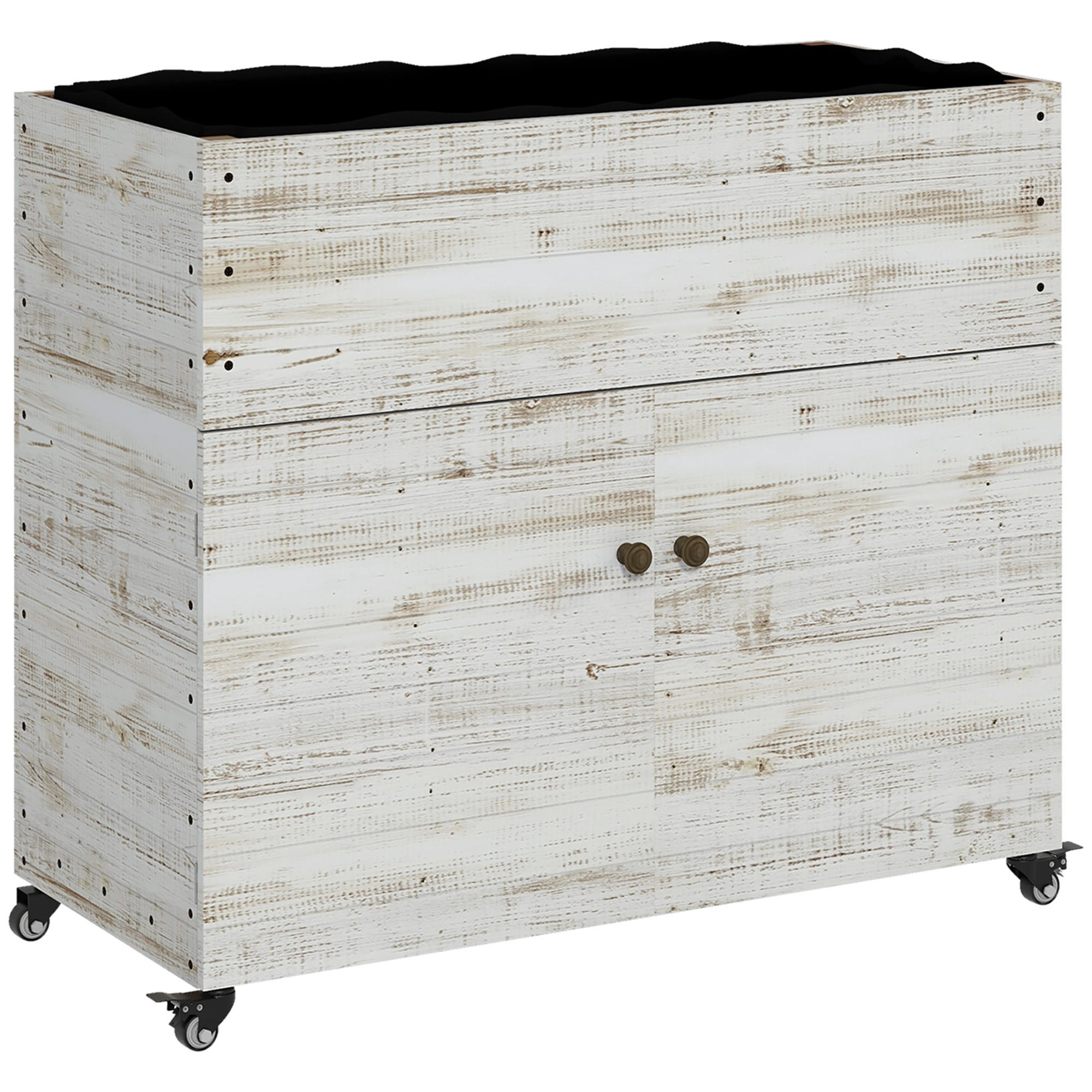 HOCHBEET 110x50x95 cm Holz weiß - Weiß, Holz (110/95/50cm) - Fortuna Lai