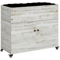 HOCHBEET 110x50x95 cm Holz weiß - Weiß, Holz (110/95/50cm) - Fortuna Lai